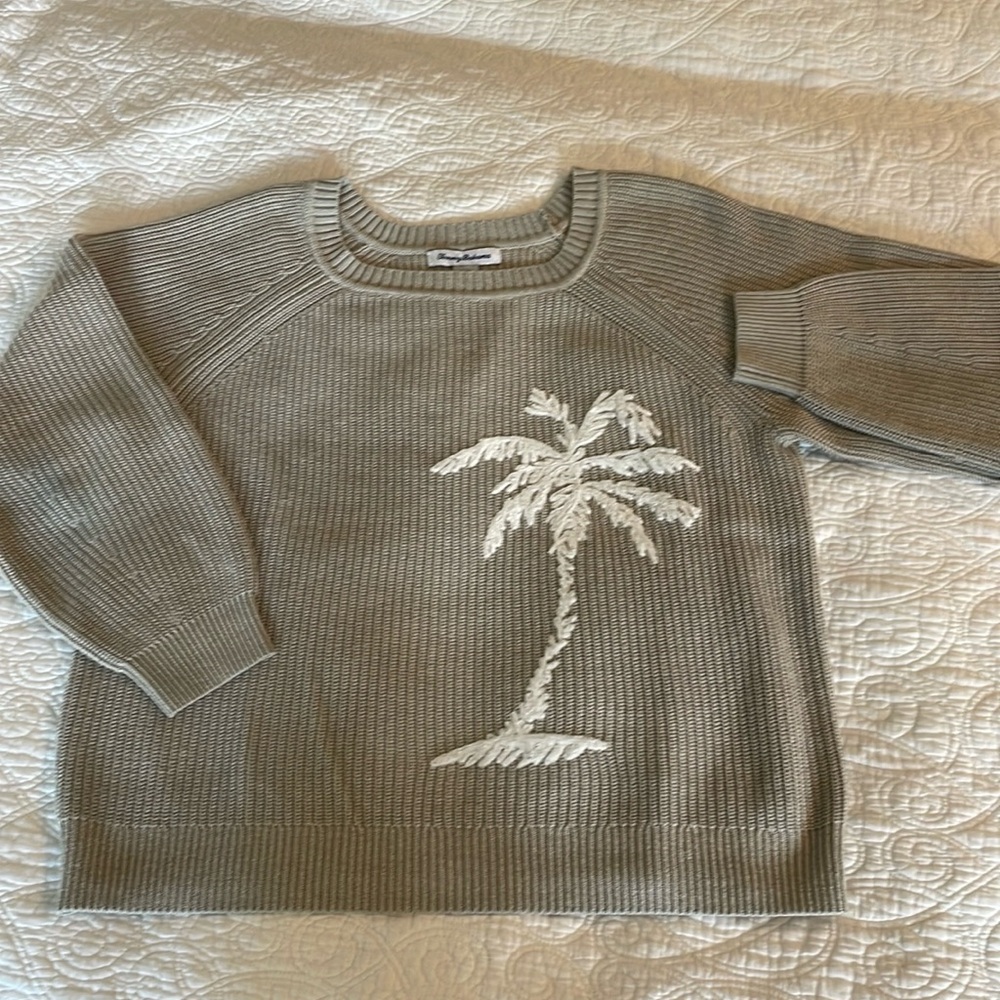 Tommy Bahama Knit Palm Tree Sweater size M